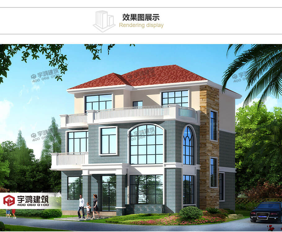 14x12米帶玄關(guān)復(fù)式農(nóng)村別墅設(shè)計(jì)圖紙