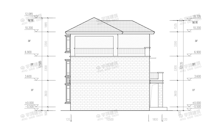 150平漂亮新中式農村別墅設計圖紙