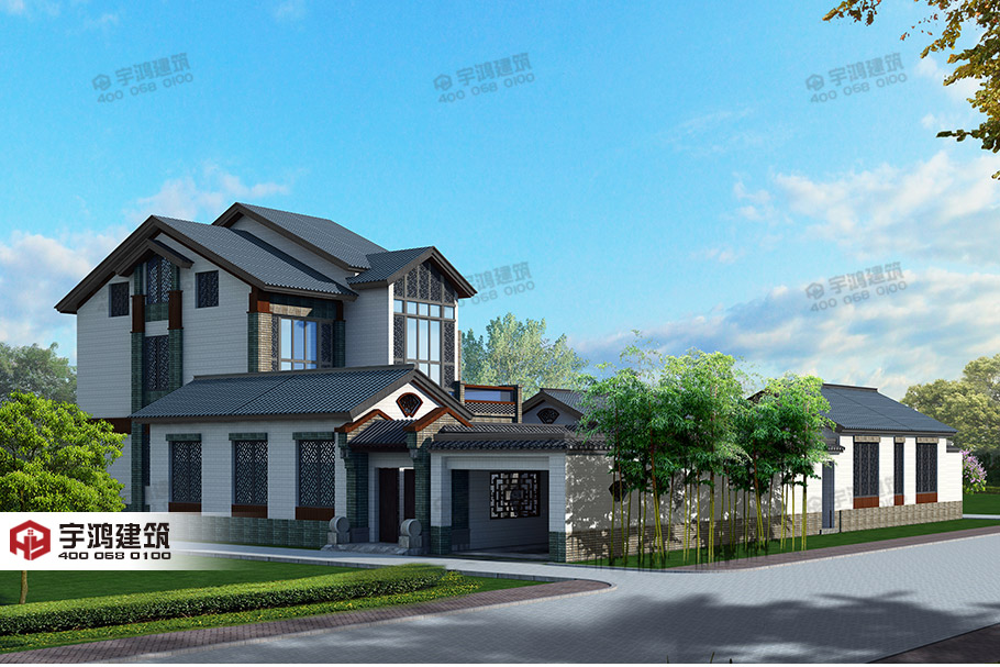 27x25米帶庭院新農(nóng)村別墅設(shè)計(jì)圖紙