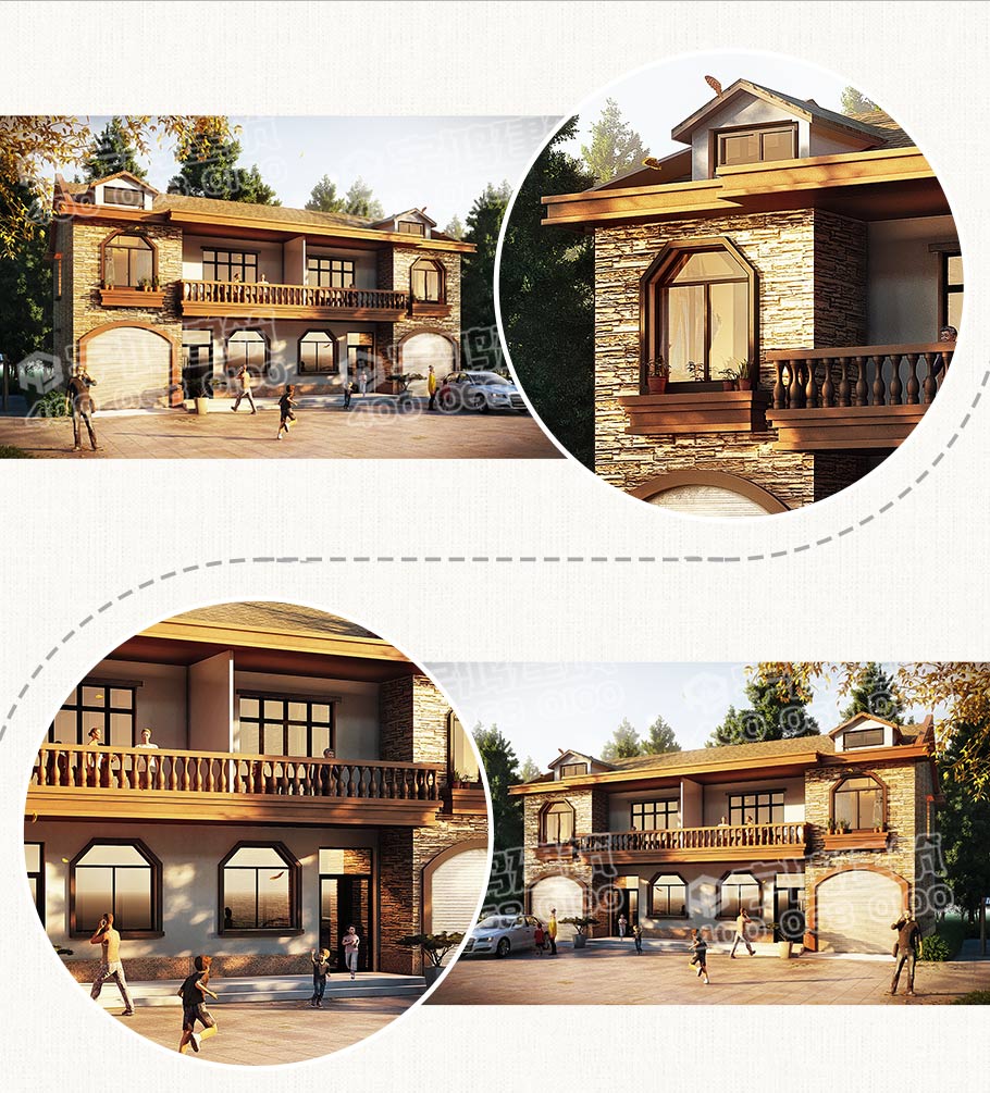 30萬(wàn)帶車(chē)庫(kù)雙拼農(nóng)村自建房設(shè)計(jì)圖