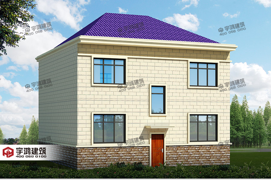 漂亮126平鄉村復式小洋樓設計圖紙