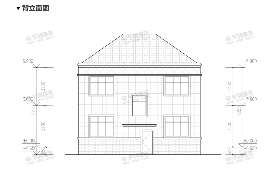 漂亮126平鄉村復式小洋樓設計圖紙