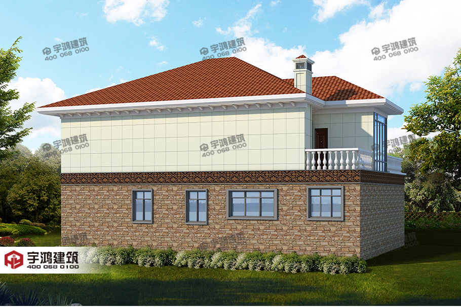 新款帶灶房農村小別墅設計圖