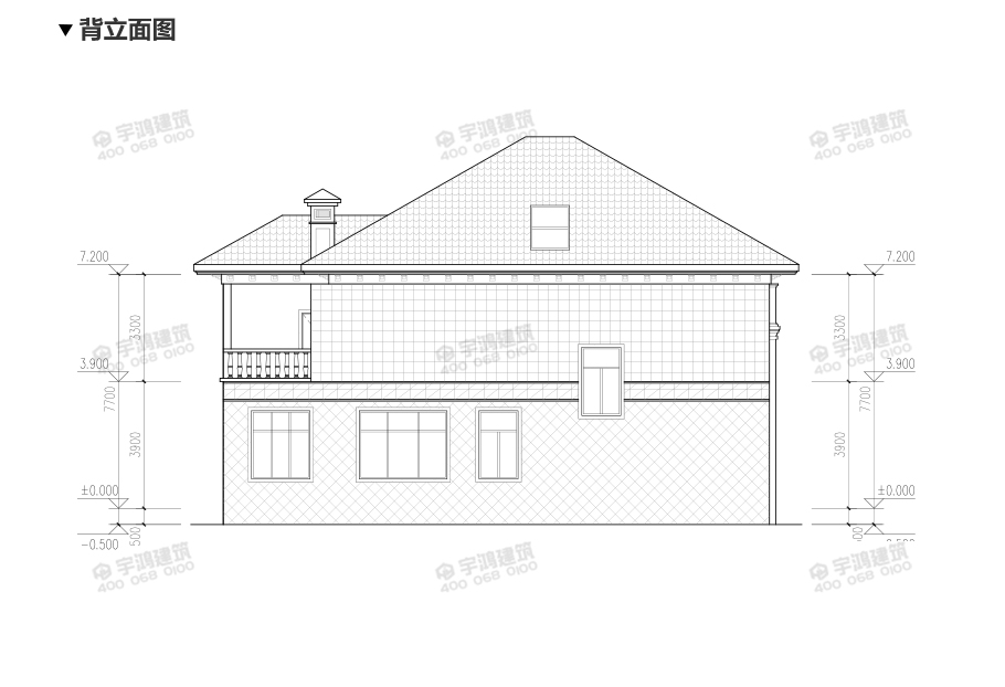 新款帶灶房農村小別墅設計圖