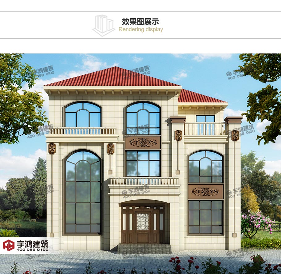 2019年新款110平米三層復(fù)式客廳農(nóng)村別墅設(shè)計(jì)圖紙