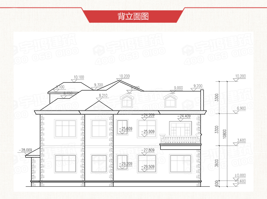 200平米帶車庫農村二層獨棟別墅設計圖紙及效果圖