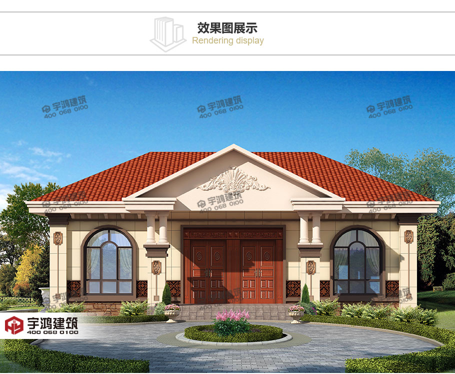 12萬精致農(nóng)村一層平房設計圖，簡單時尚實用