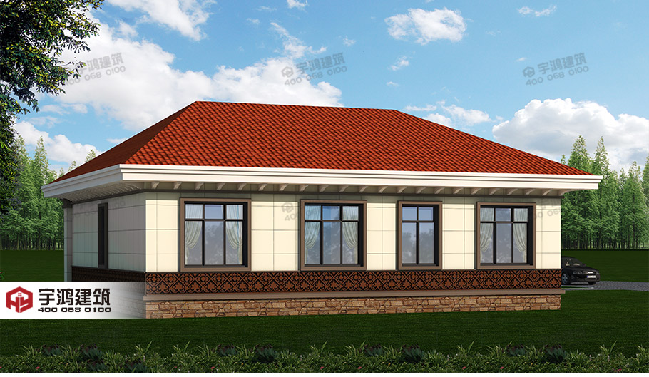 12萬精致農(nóng)村一層平房設計圖，簡單時尚實用