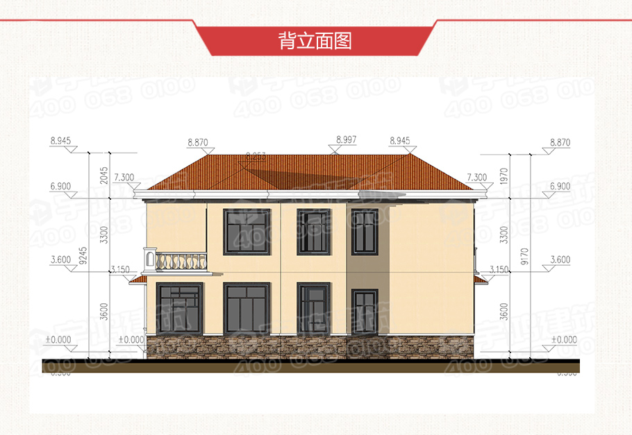 25萬(wàn)歐式田園農(nóng)村小別墅設(shè)計(jì)圖紙,帶復(fù)式客廳,美觀經(jīng)濟(jì)
