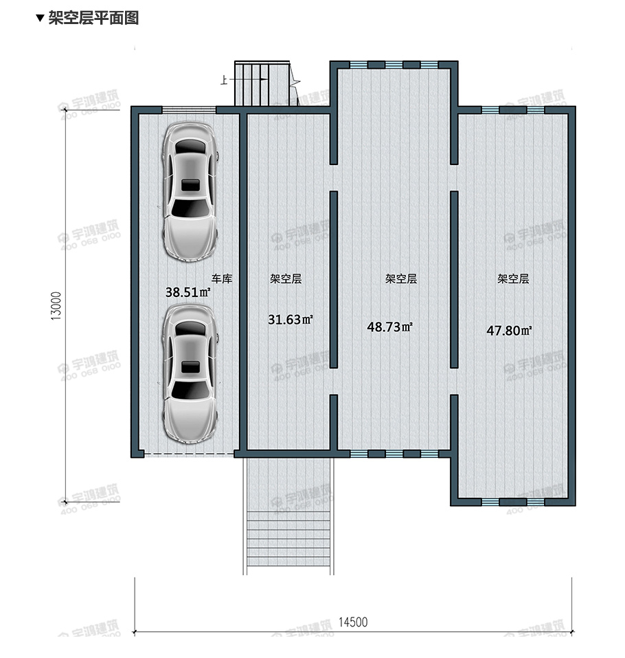 新型農村一層半小別墅設計圖,美觀實用帶閣樓
