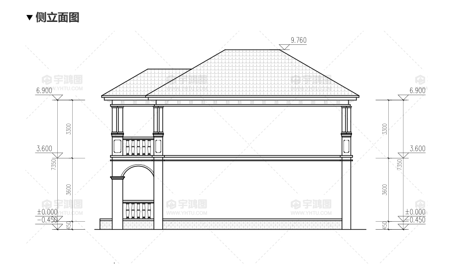 帶地下室20萬二層農村小別墅樓設計圖紙及效果圖
