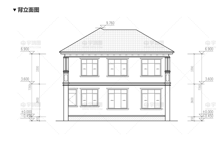 帶地下室20萬二層農村小別墅樓設計圖紙及效果圖