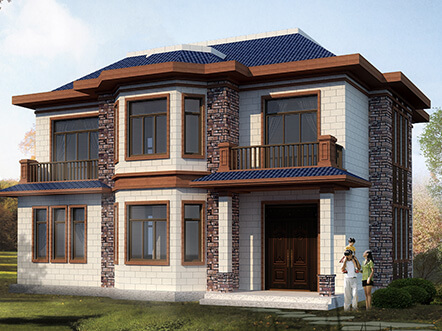 130平農村20萬元二層小別墅樓平面戶型設計圖紙