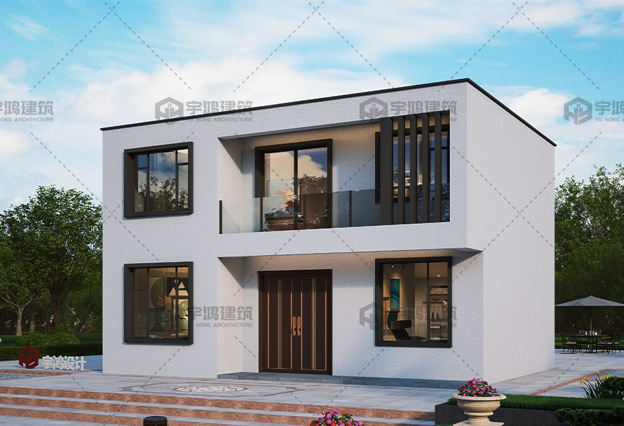 造價14萬-18萬173平現代別墅設計圖紙