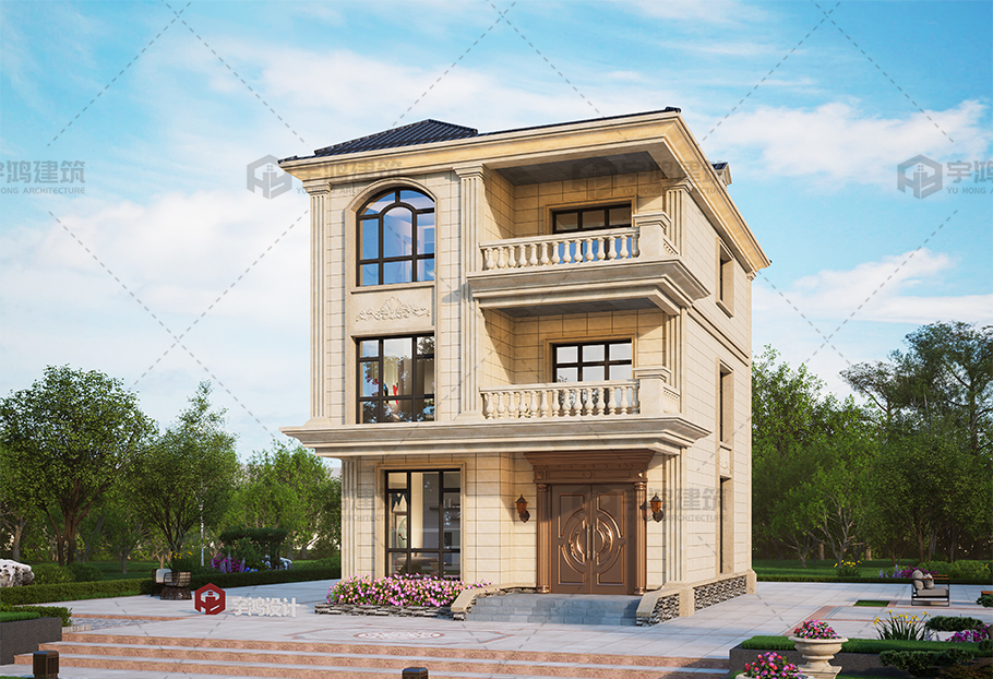 歐式風(fēng)格7x12建筑294平別墅設(shè)計(jì)圖紙