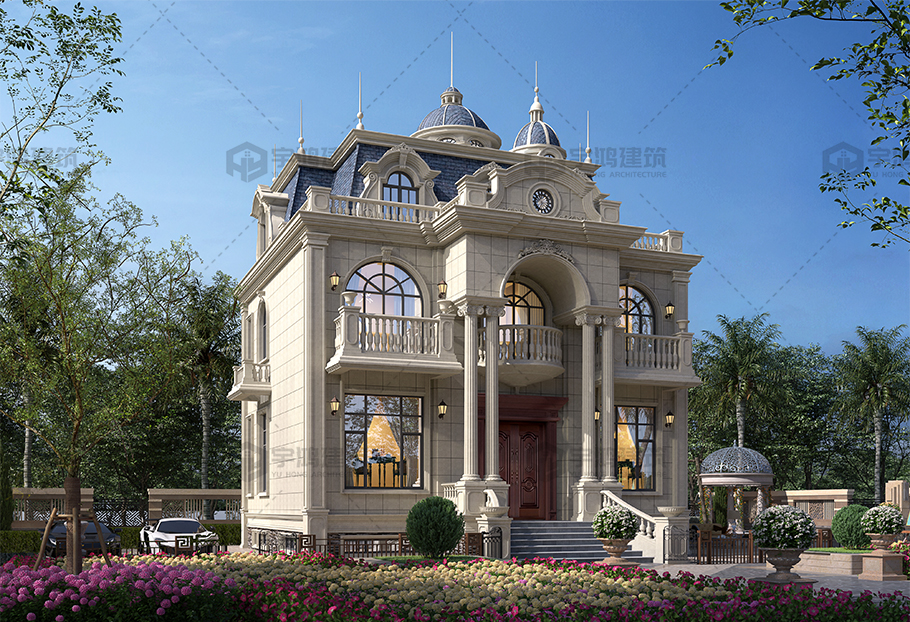 法式風格474平框架別墅設(shè)計圖紙