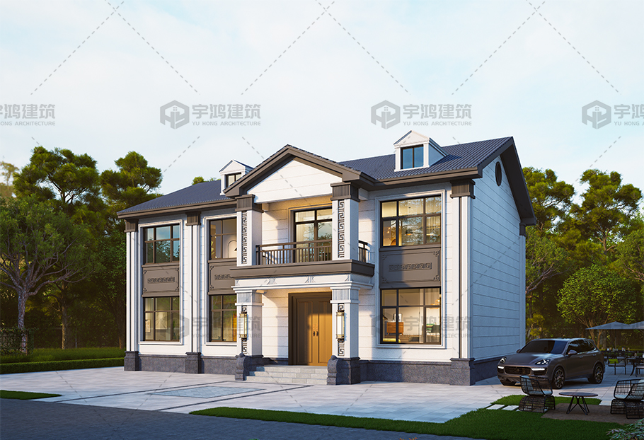 占地176平方新中式別墅全套圖紙