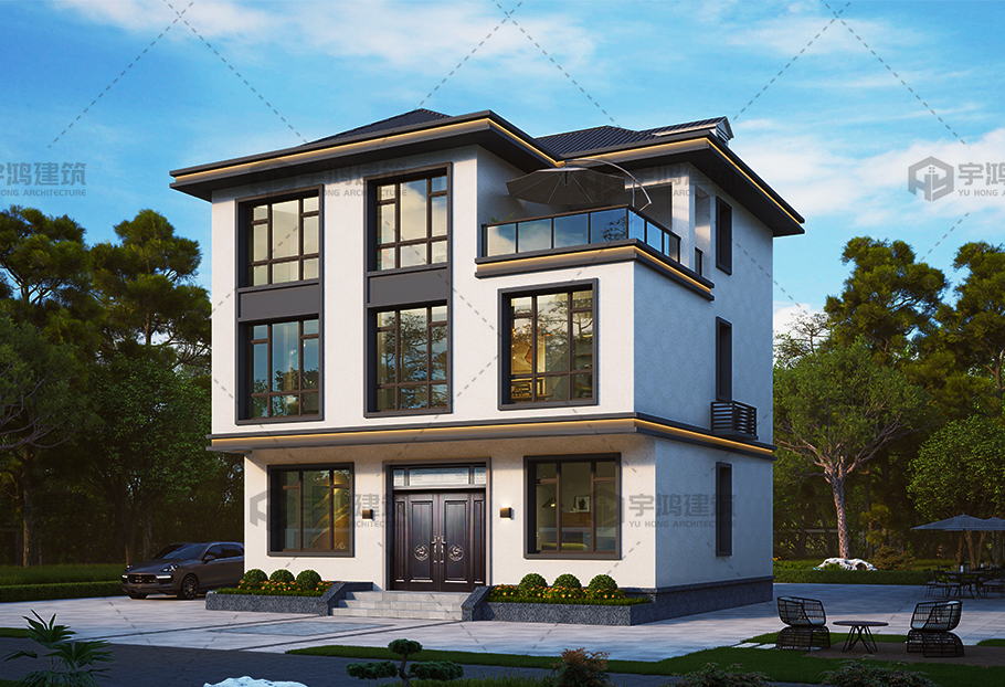 帶地下室三層現代別墅全套圖紙